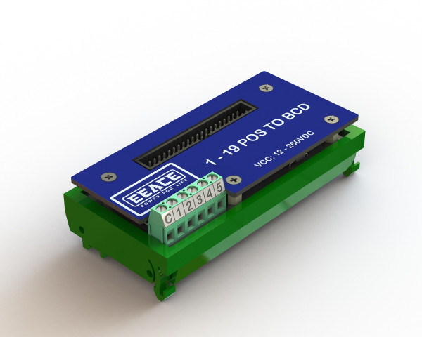 Bộ mã hóa 1-19 vị trí sang BCD nguồn 12-260VDC