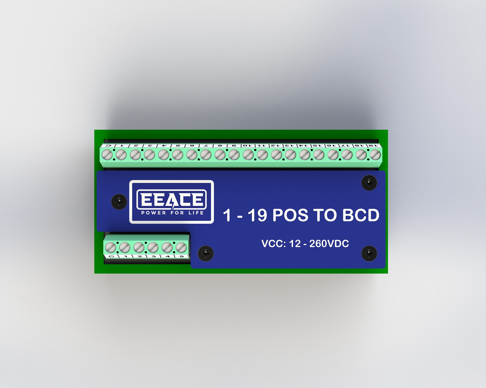 Bộ mã hóa 1-19 vị trí sang BCD nguồn 12-260VDC (20 pin 5.04mm)