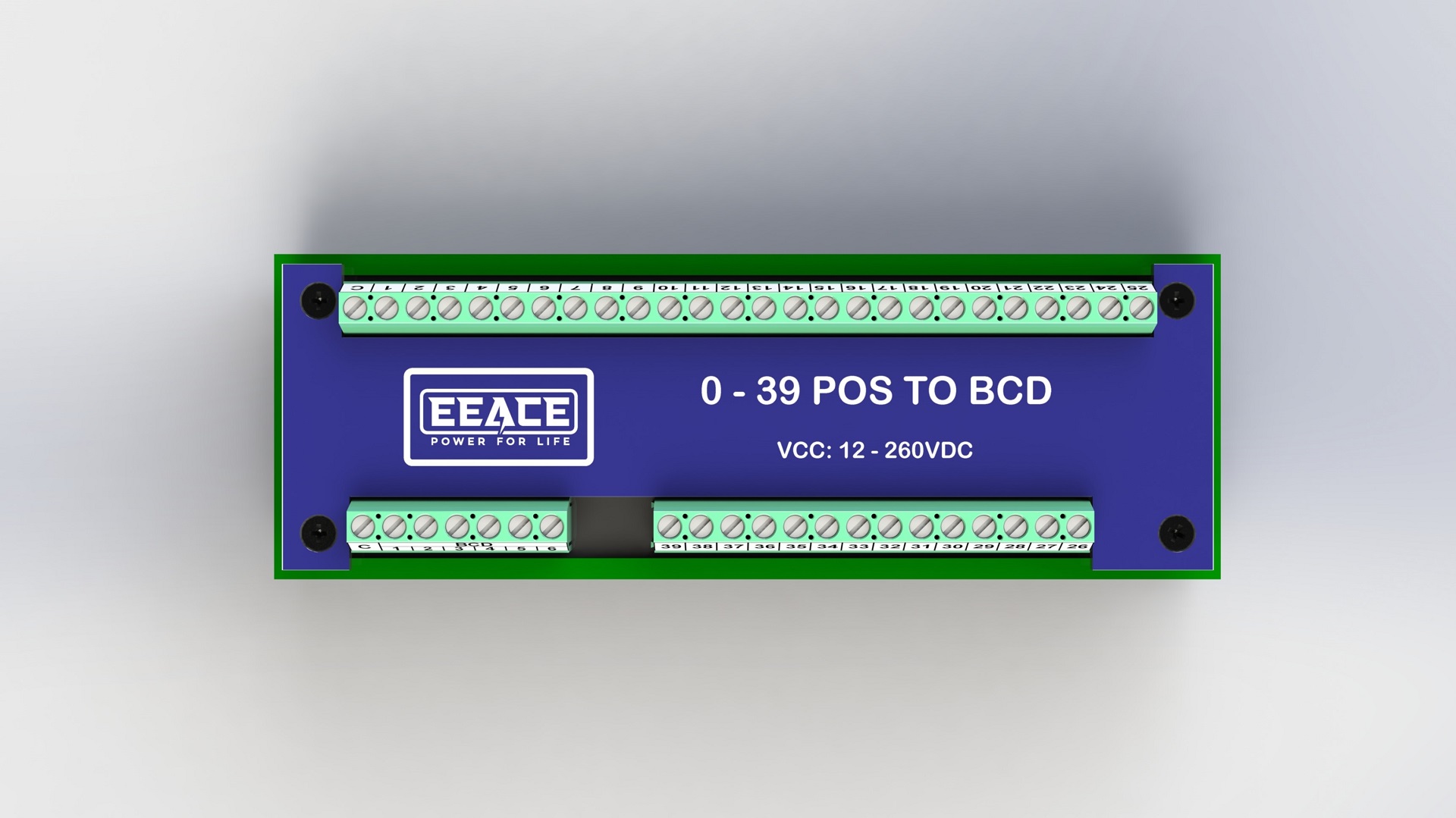 Bộ mã hóa 0-39 vị trí sang BCD nguồn 12-260VDC