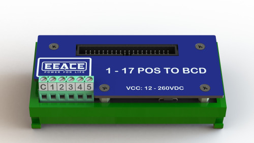 Bộ mã hóa 1-17 vị trí sang BCD nguồn 12-260VDC