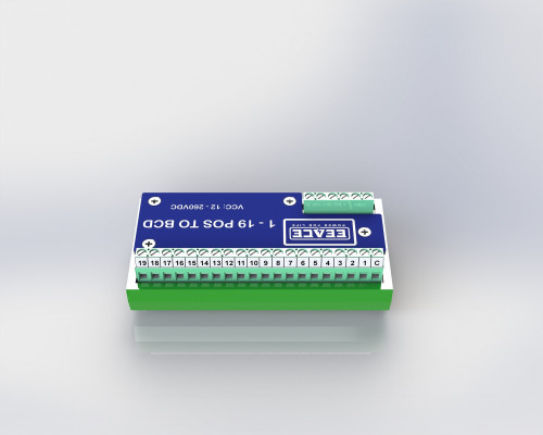 Bộ mã hóa 1-19 vị trí sang BCD nguồn 12-260VDC (20 pin 5.04mm)