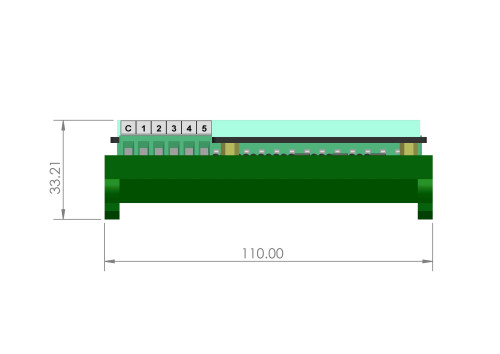 Bộ mã hóa 1-19 vị trí sang BCD nguồn 12-260VDC (20 pin 5.04mm)